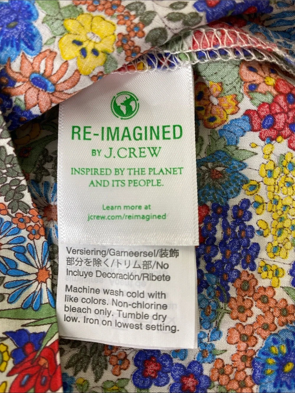 J. CREW Cotton Poplin Top in Liberty Margaret Annie Floral Print Womens small